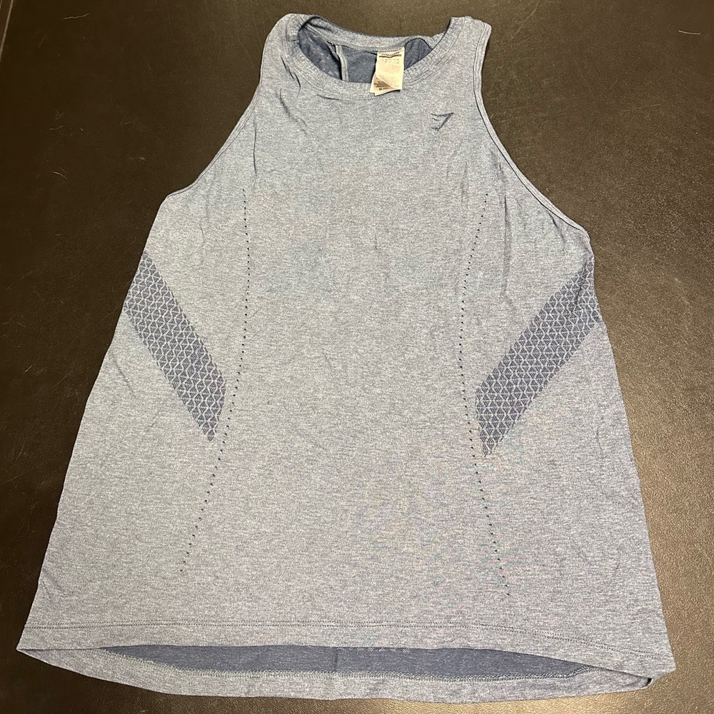 Gymshark blue tank top size large